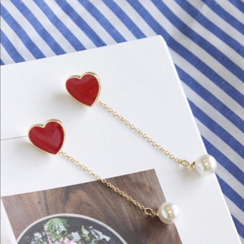 2 left!! Pearl drop earrings - Picture 2 of 6